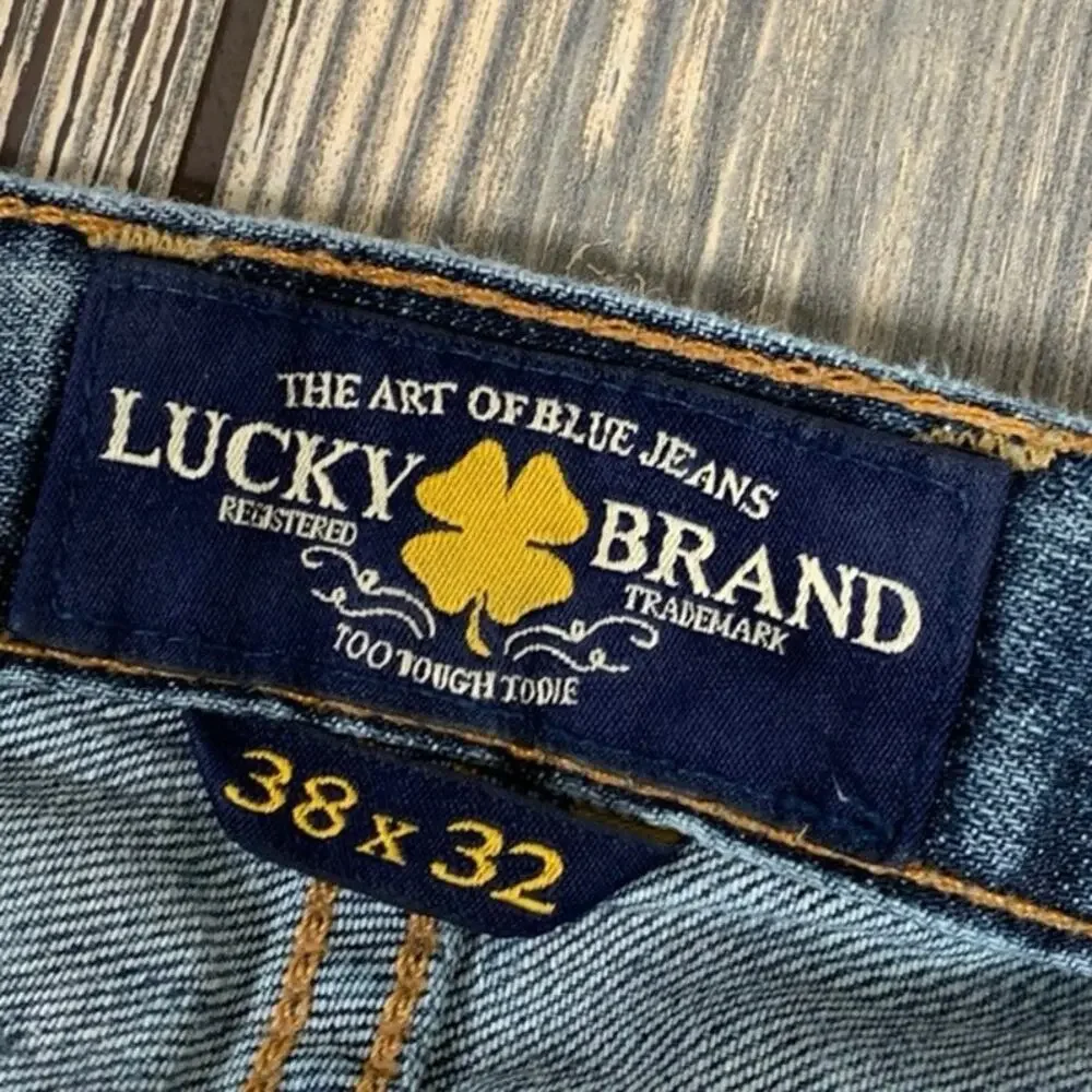 Lucky Brand Men 221 Original Straight Denim Jeans‎ Medium Wash 38x32 Stretch